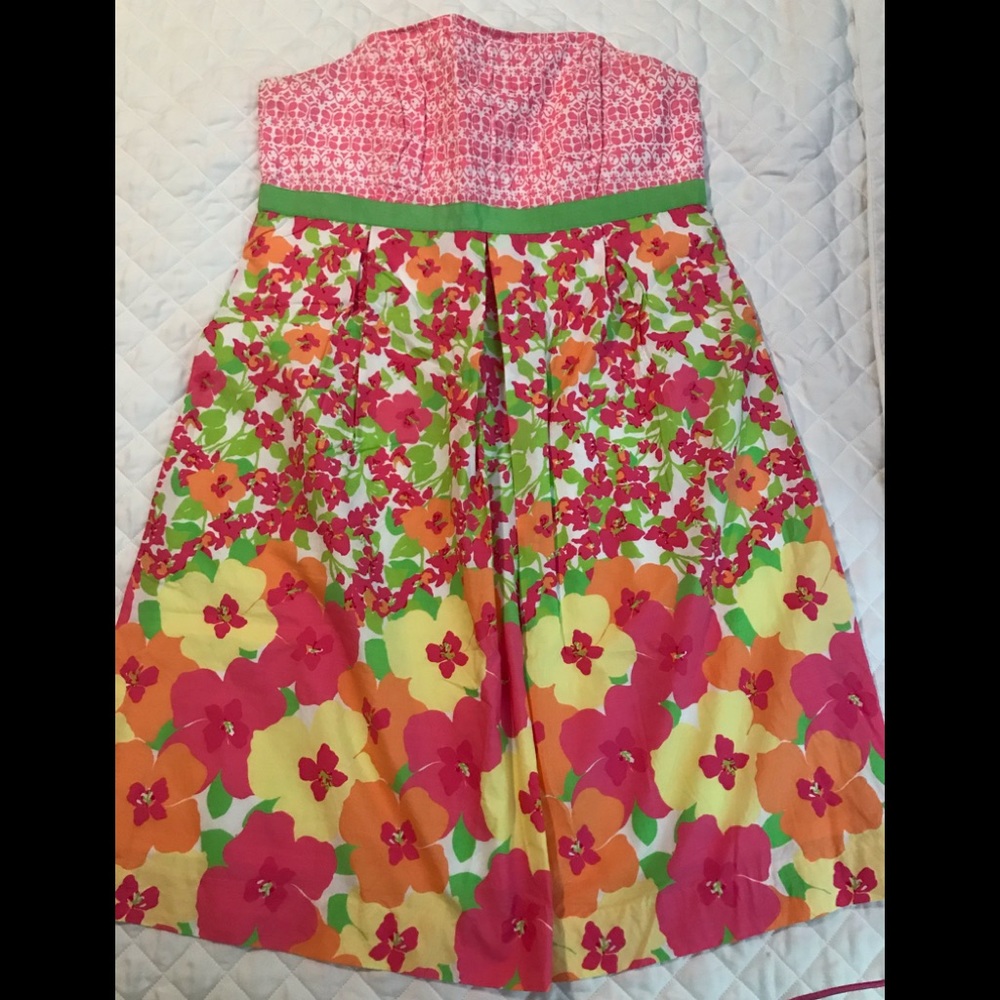 Lilly Pulitzer strapless dress